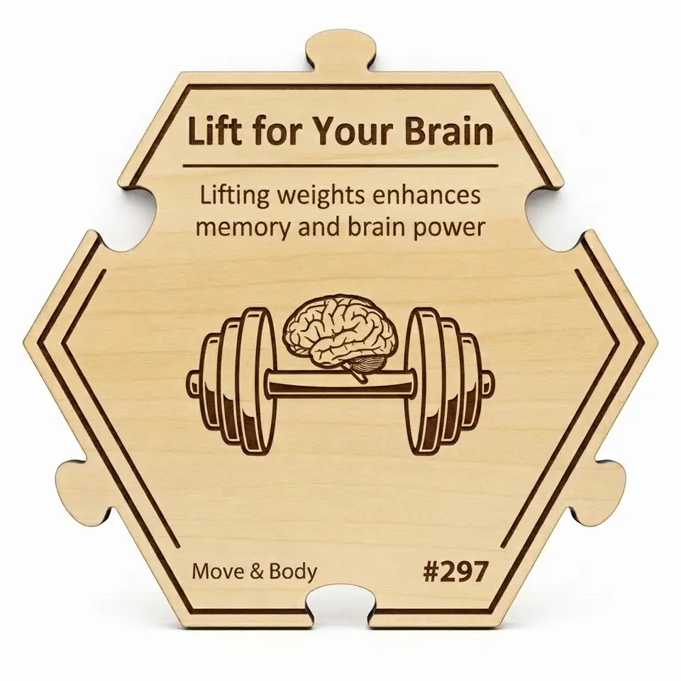 Boost Your Brain with Weights — Puzzle4Life™ piece front