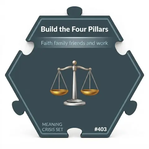 Build the Four Pillars — Puzzle4Life™ piece front