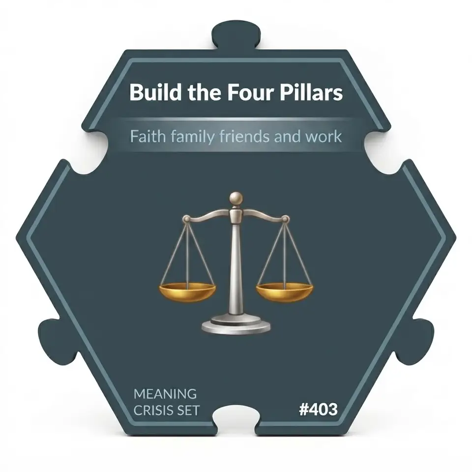 Build the Four Pillars — Puzzle4Life™ piece front