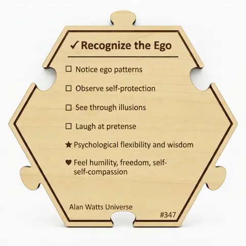 Recognize the Ego — Puzzle4Life™ piece back