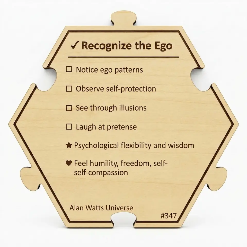 Recognize the Ego — Puzzle4Life™ piece back