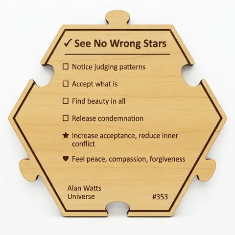 See No Wrong Stars — Puzzle4Life™ piece back