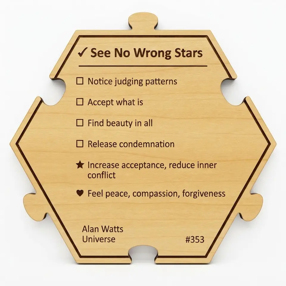 See No Wrong Stars — Puzzle4Life™ piece back