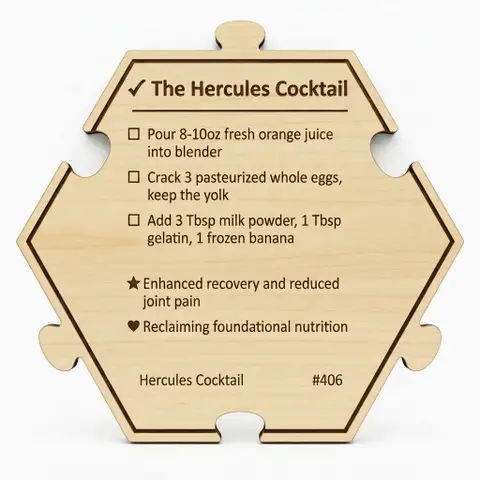 The Hercules Cocktail — Puzzle4Life™ piece back