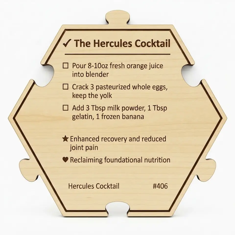 The Hercules Cocktail — Puzzle4Life™ piece back