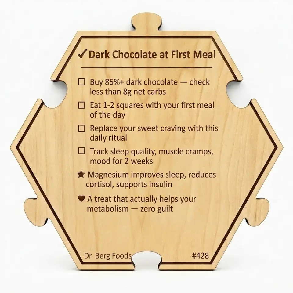 Dr. Berg — 7 Healthiest Foods #428 — Puzzle4Life™ piece back