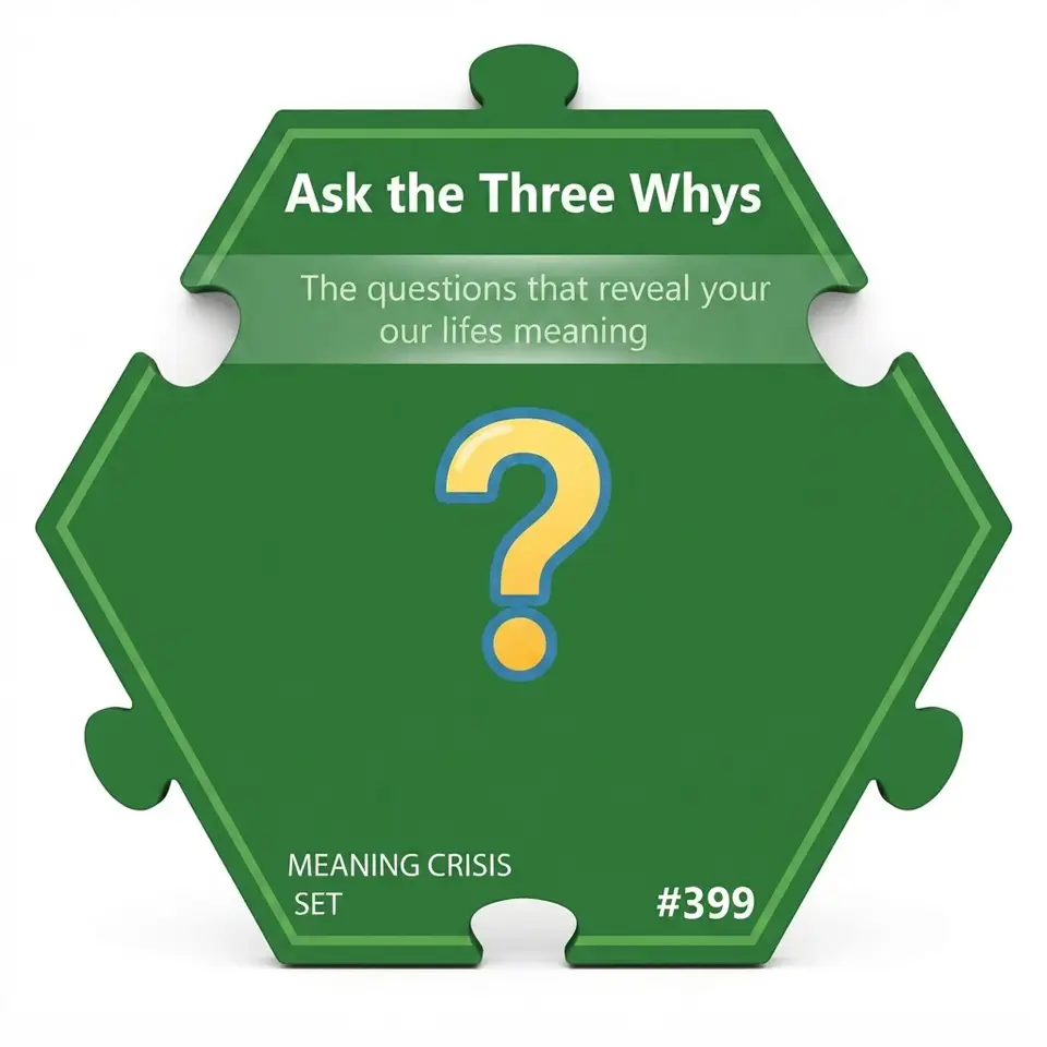 Ask the Three Whys — Puzzle4Life™ piece front